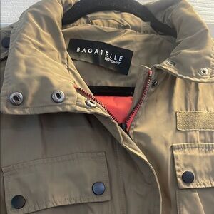 Bagatelle Tan Military Field Jacket with High Collar